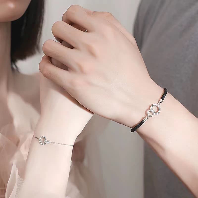 バングル 永遠の絆を結ぶ二重輪ペアバングル